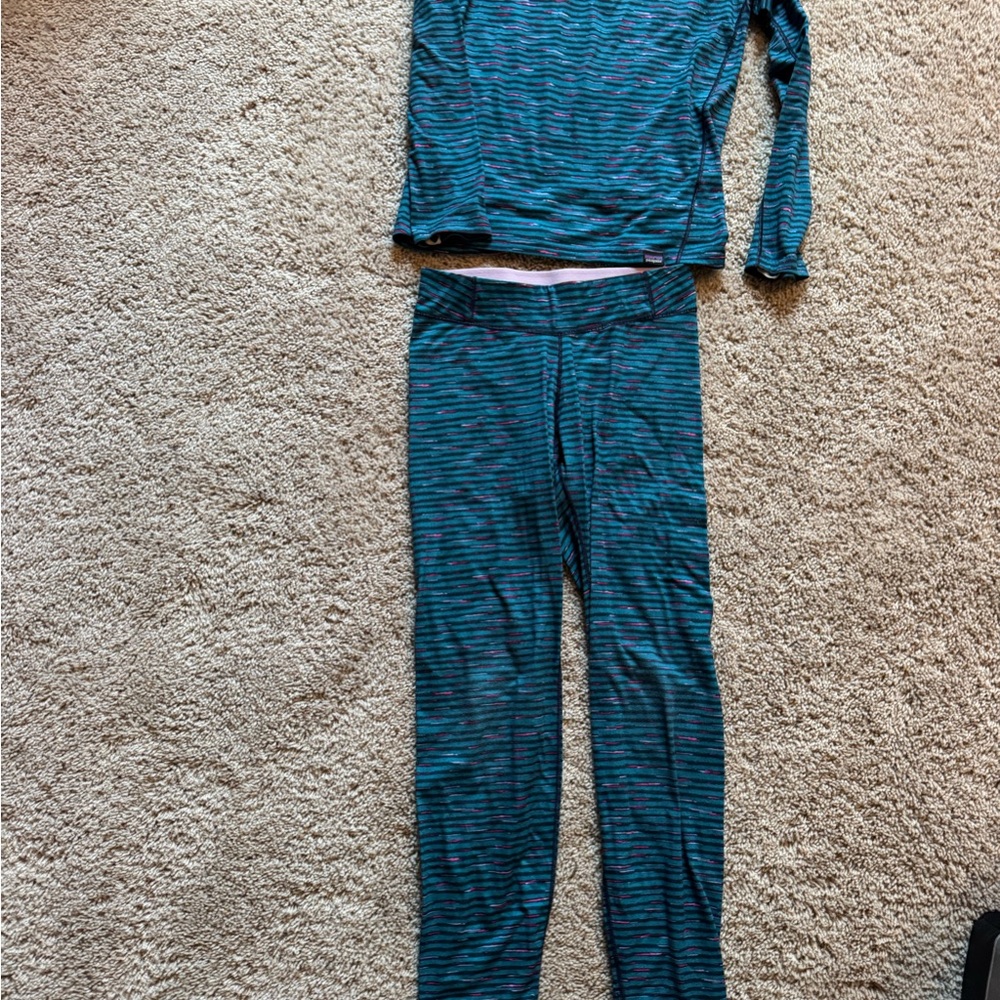 Patagonia Kids Matching Set in Blue and Black